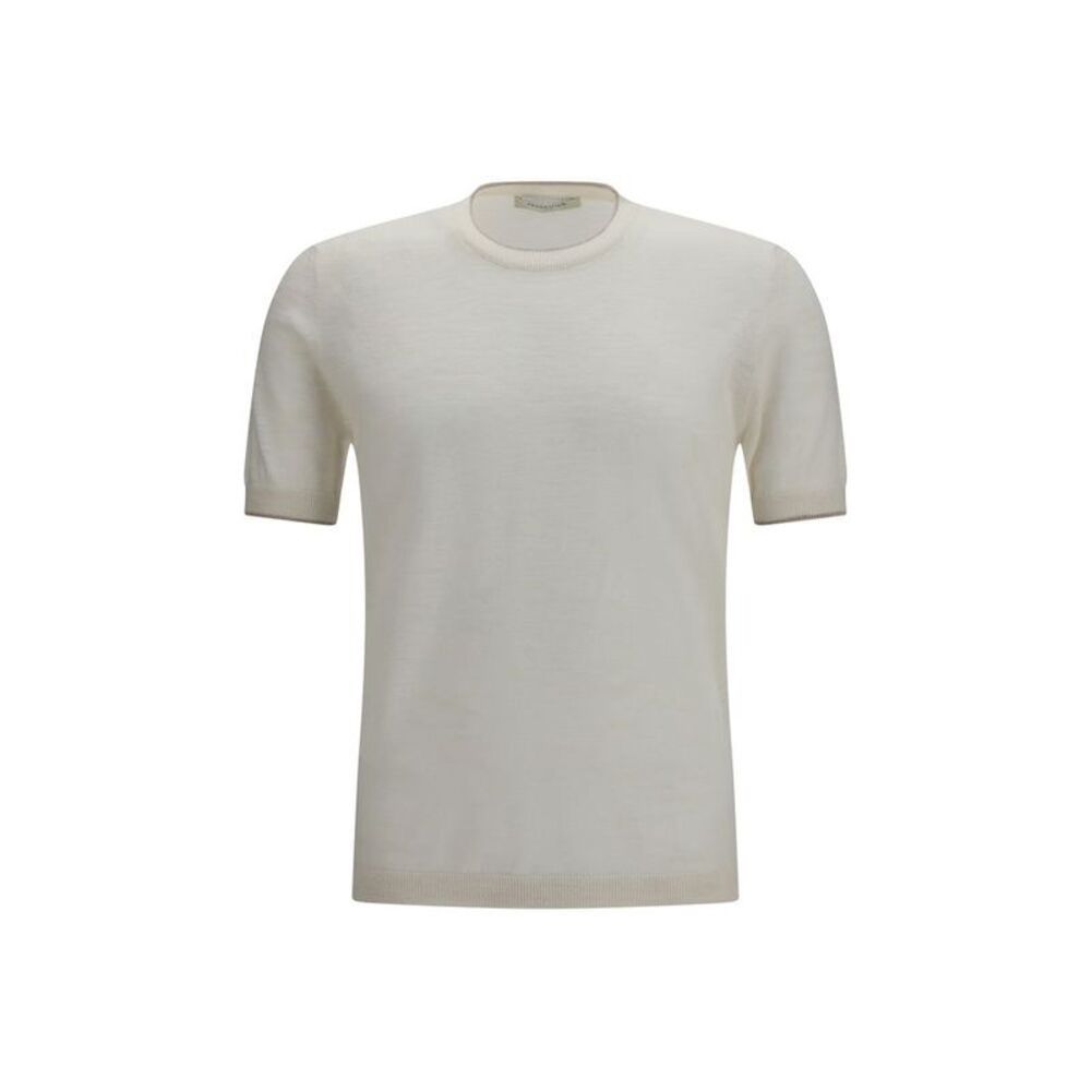 Brooksfield White Linen Shortsleeve Men's Shirt